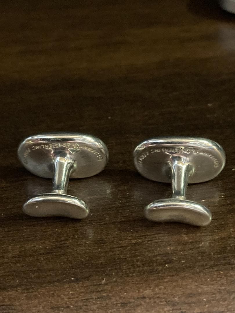 美品 ティファニー ビーンズ カフス ラージ エルサペレッティ シルバー