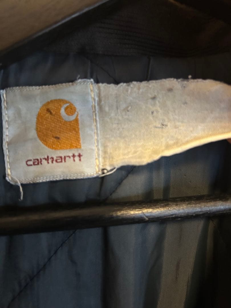星タグ Carhartt カーハート トラディショナルコート ブラック