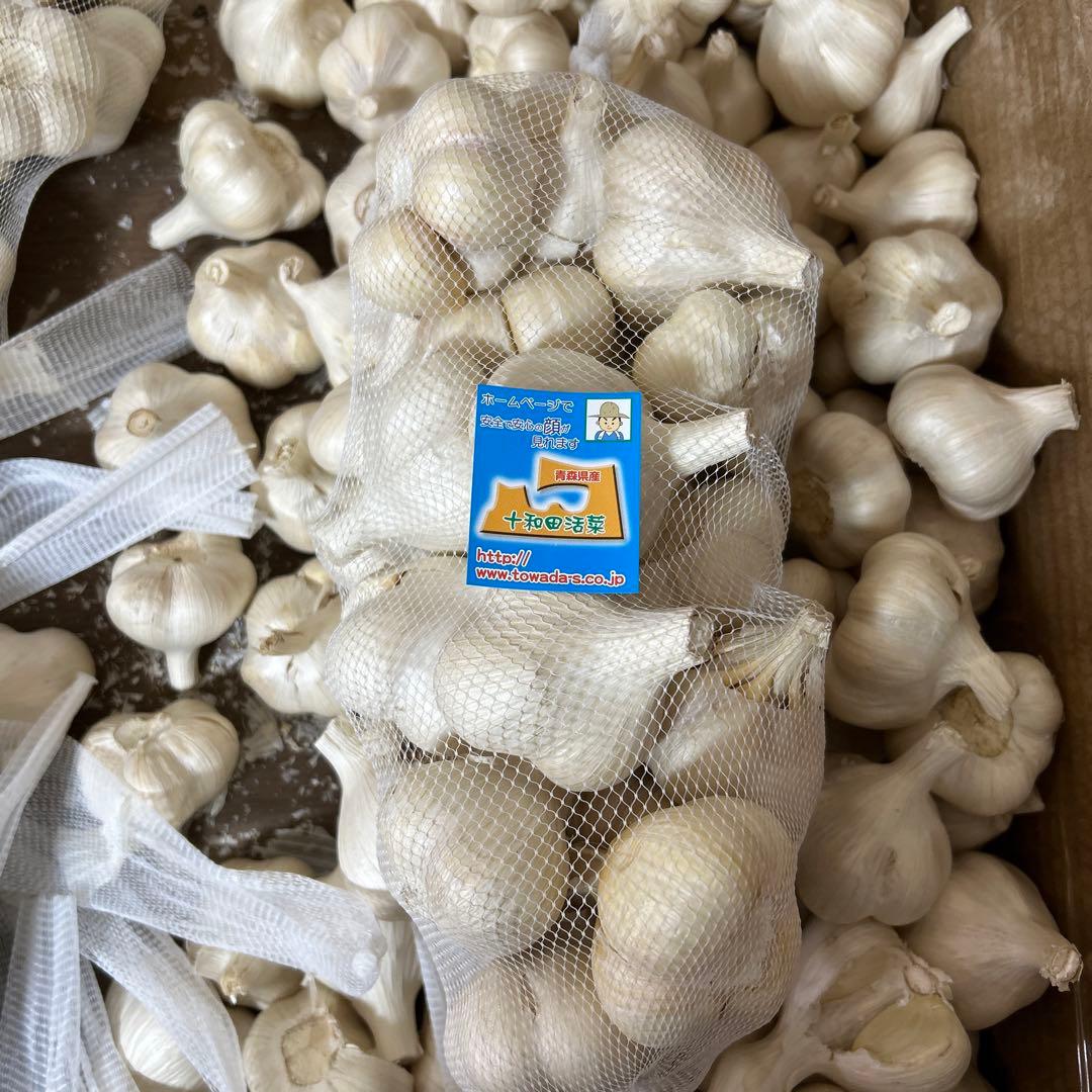 訳ありにんにく　青森にんにく　Lサイズ５キロ　国産にんにく　ホワイト六片にんにく