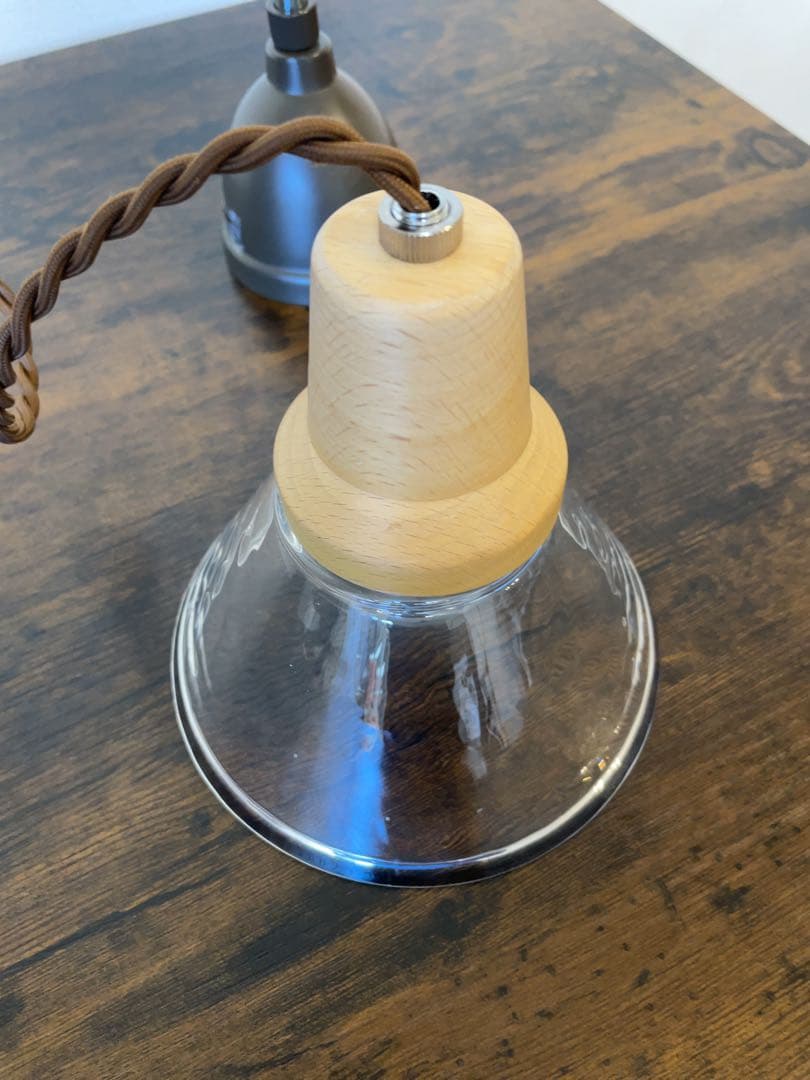 美品　Berka ベルカ　クリア　ペンダントランプ ペンダントライト