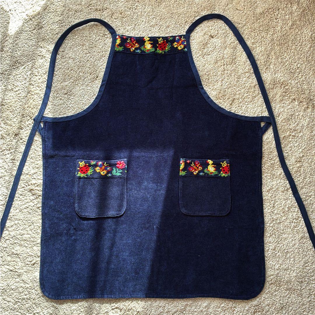 フェイラー　ハイジ　エプロン　ネイビー　学校フェイラー