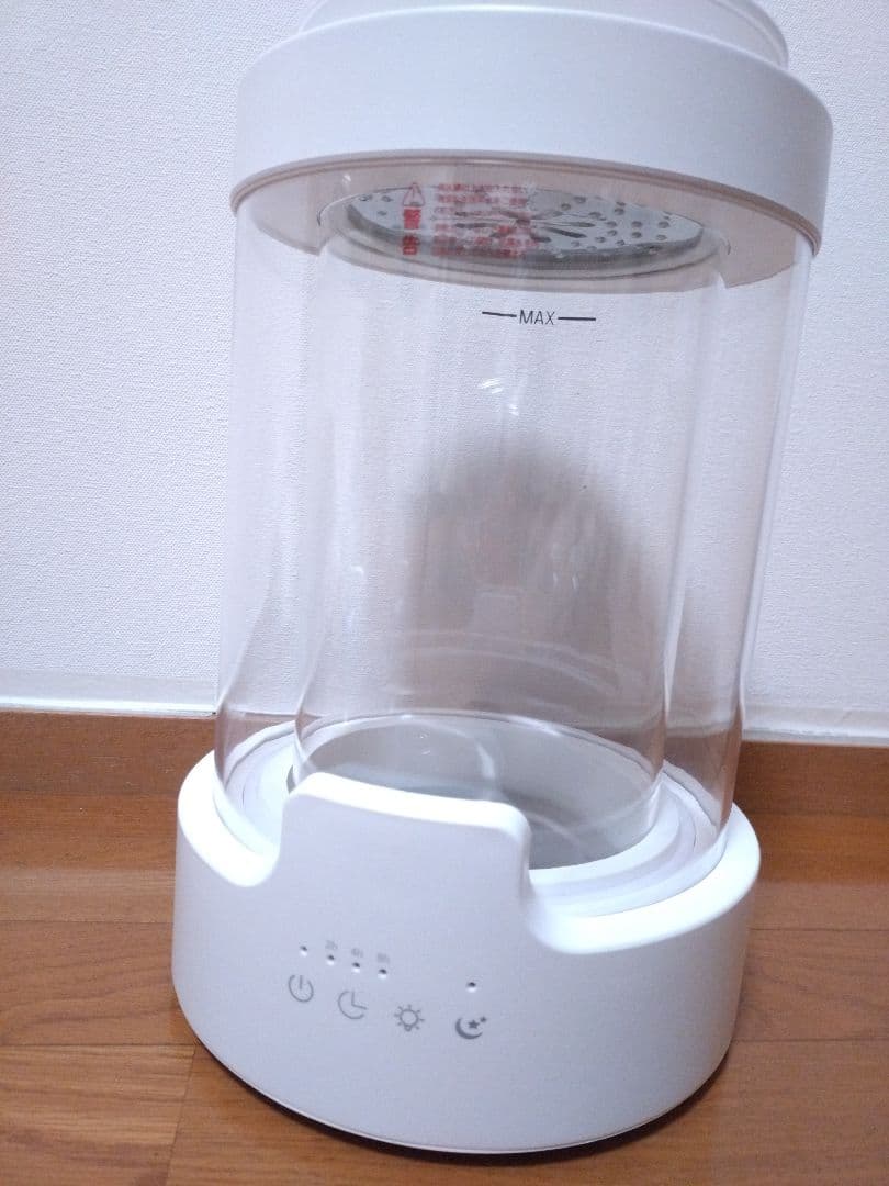 JUUE　加湿器 スチーム式 加熱式 3L ガラス 100℃沸騰