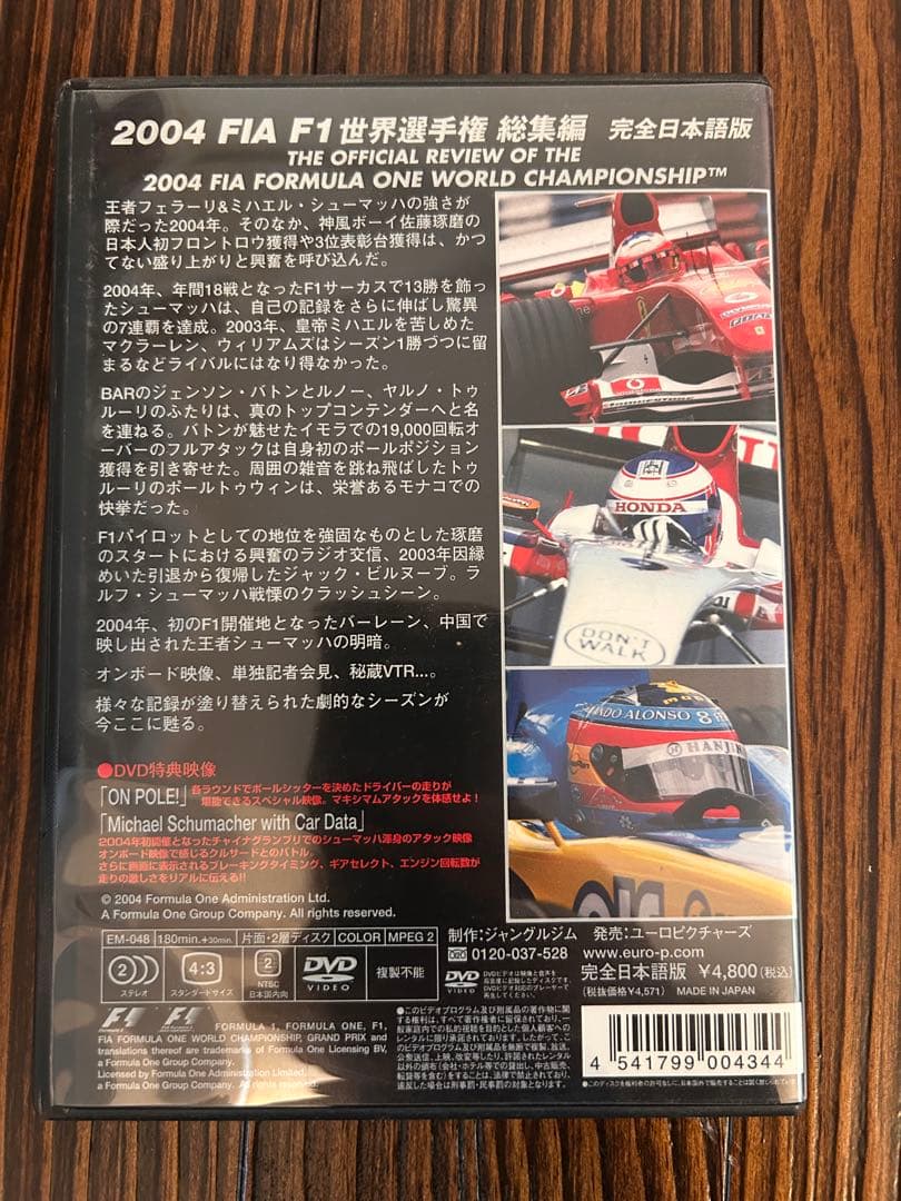 F1世界選手権総集編 DVD 2003年〜2009年＋おまけ