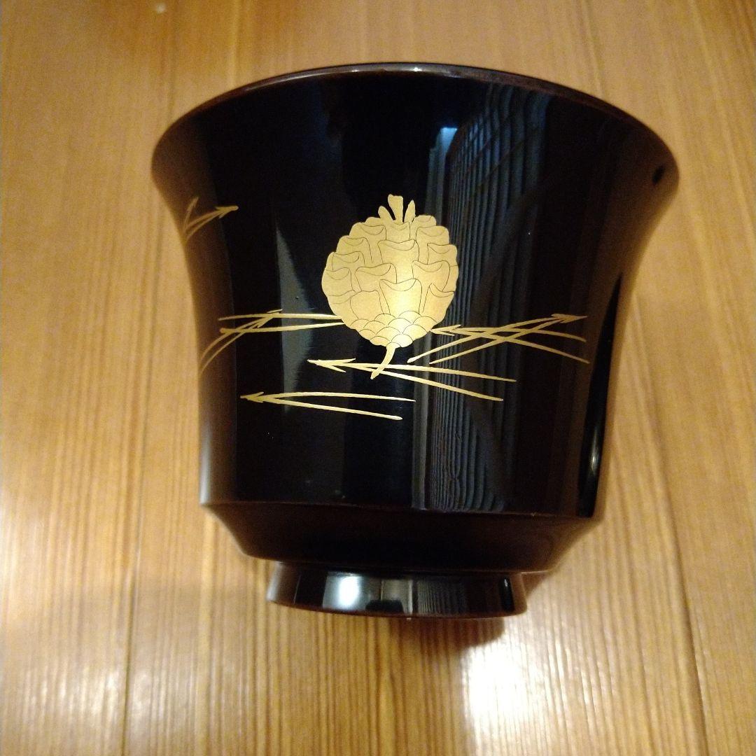 K*ん様 箸洗　松葉蒔絵　黒塗　１０人前