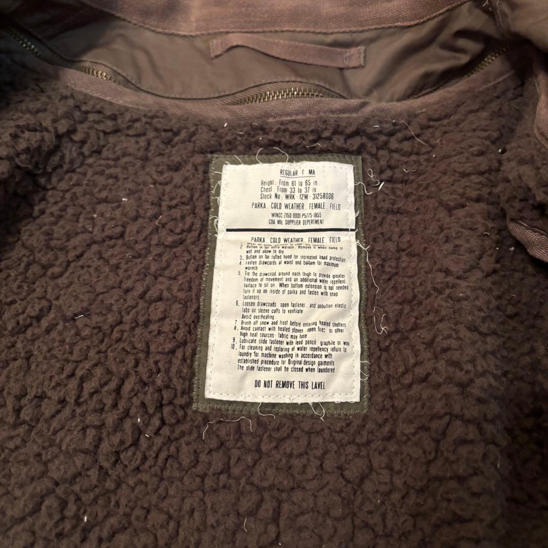 goa ミリタリー ポンチョ ファー ラクーン y2k グランジ 3way