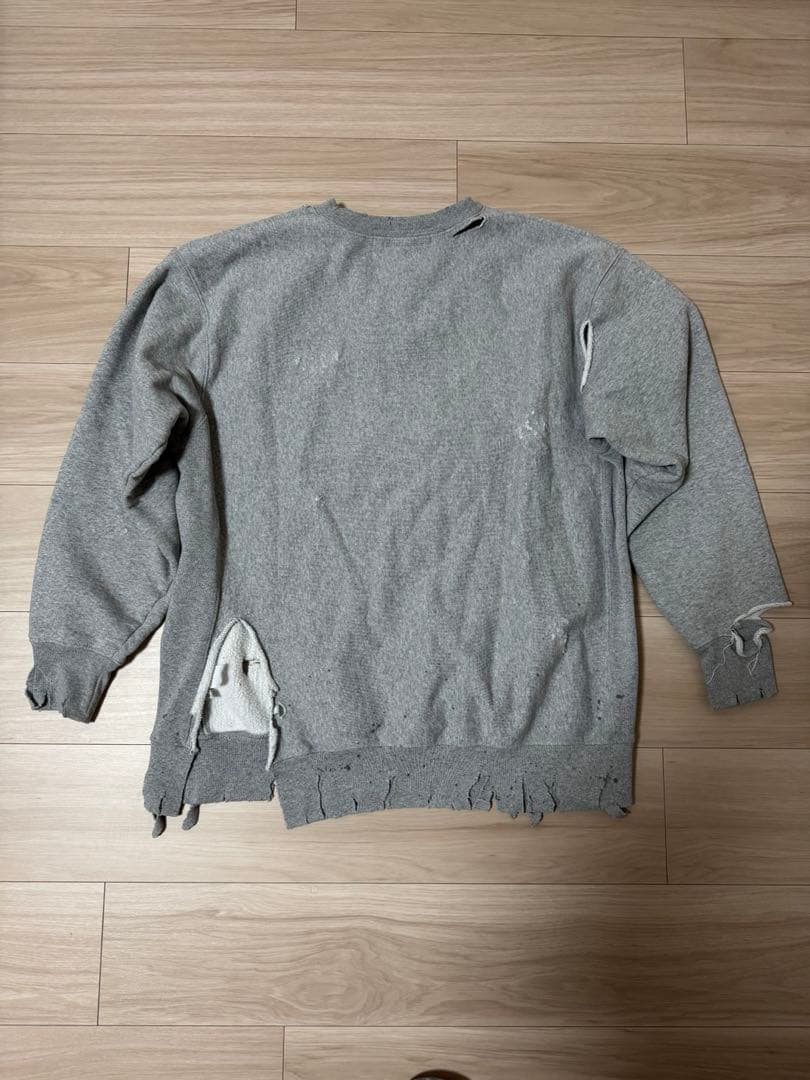 ANCELLM ダメージ スウェット トレーナー anc-ct03