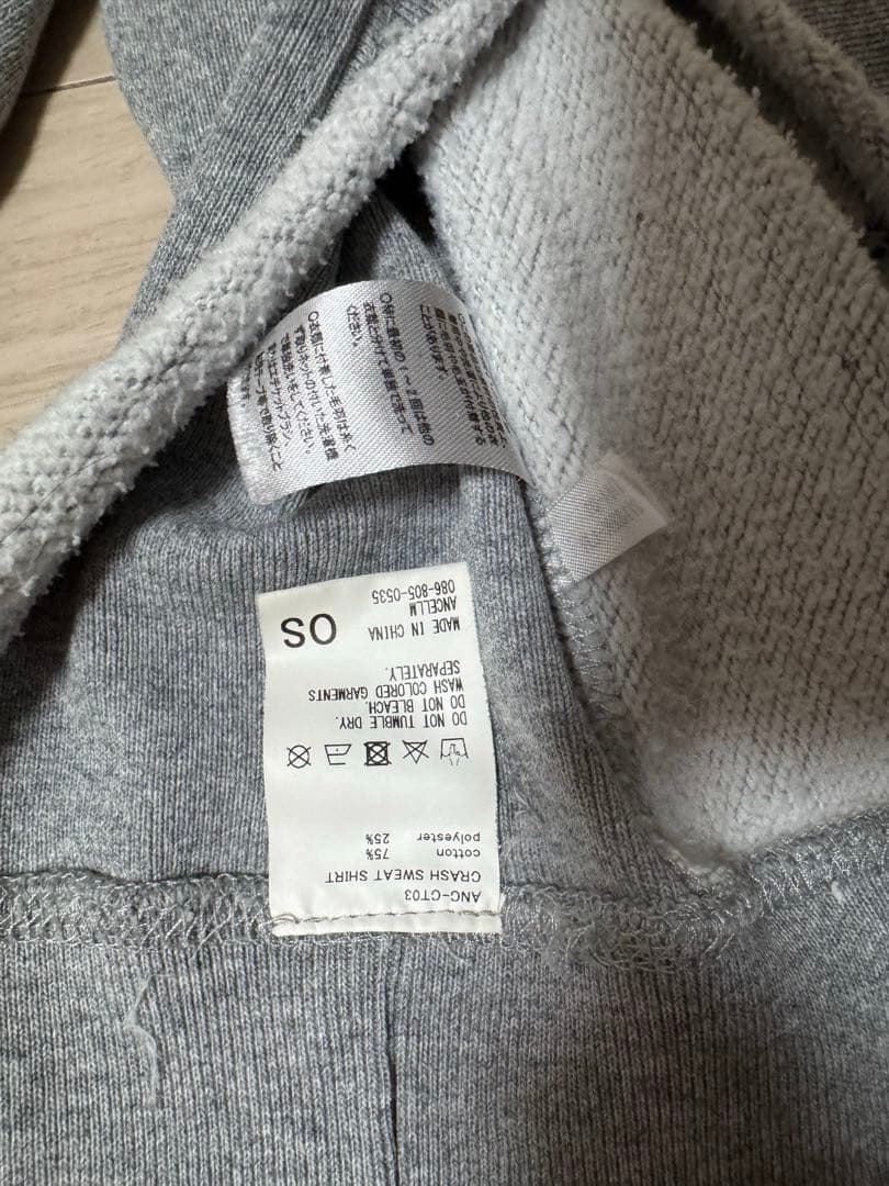 ANCELLM ダメージ スウェット トレーナー anc-ct03