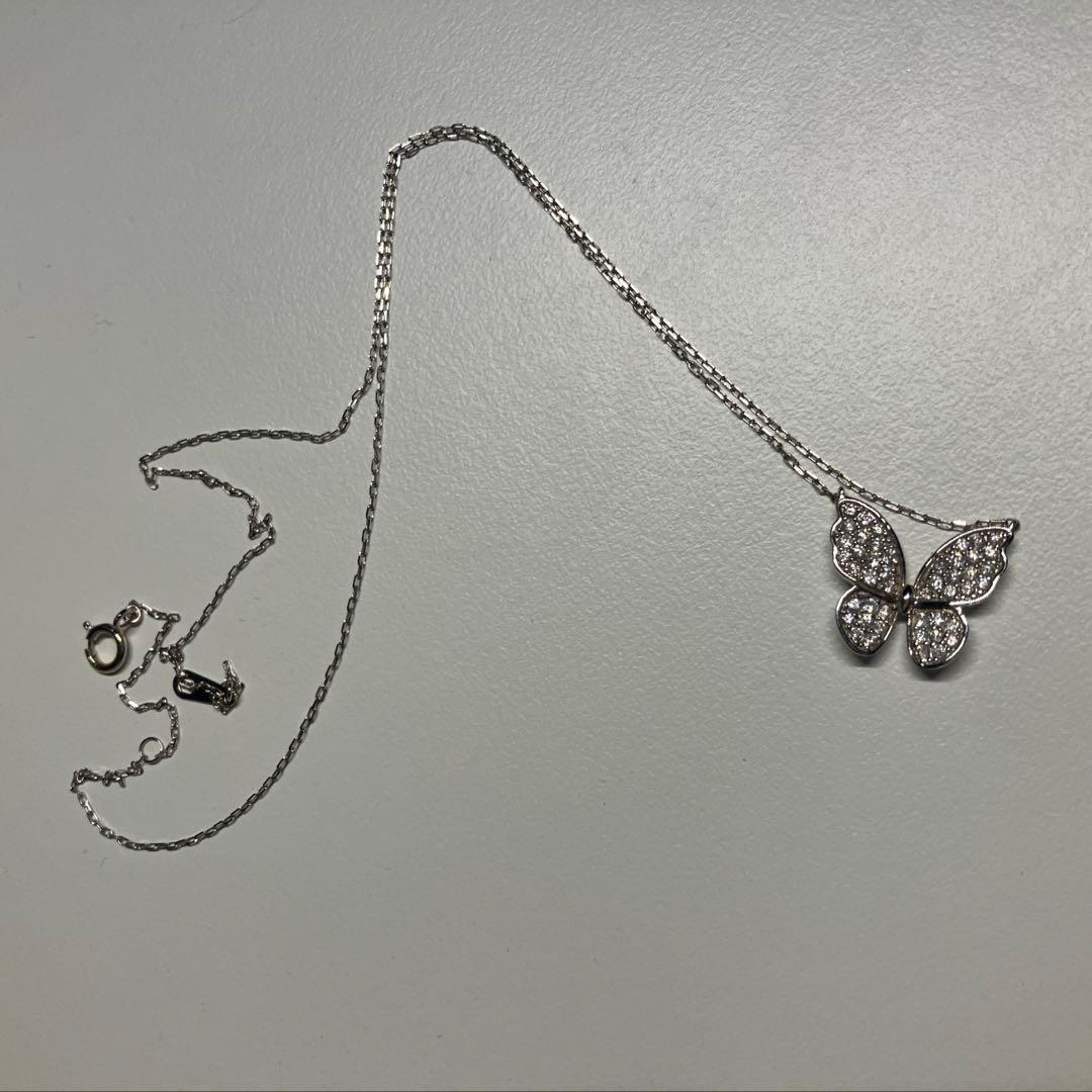 lkサロン　バタフライ小　wg 蝶 ネックレス　箱なし
