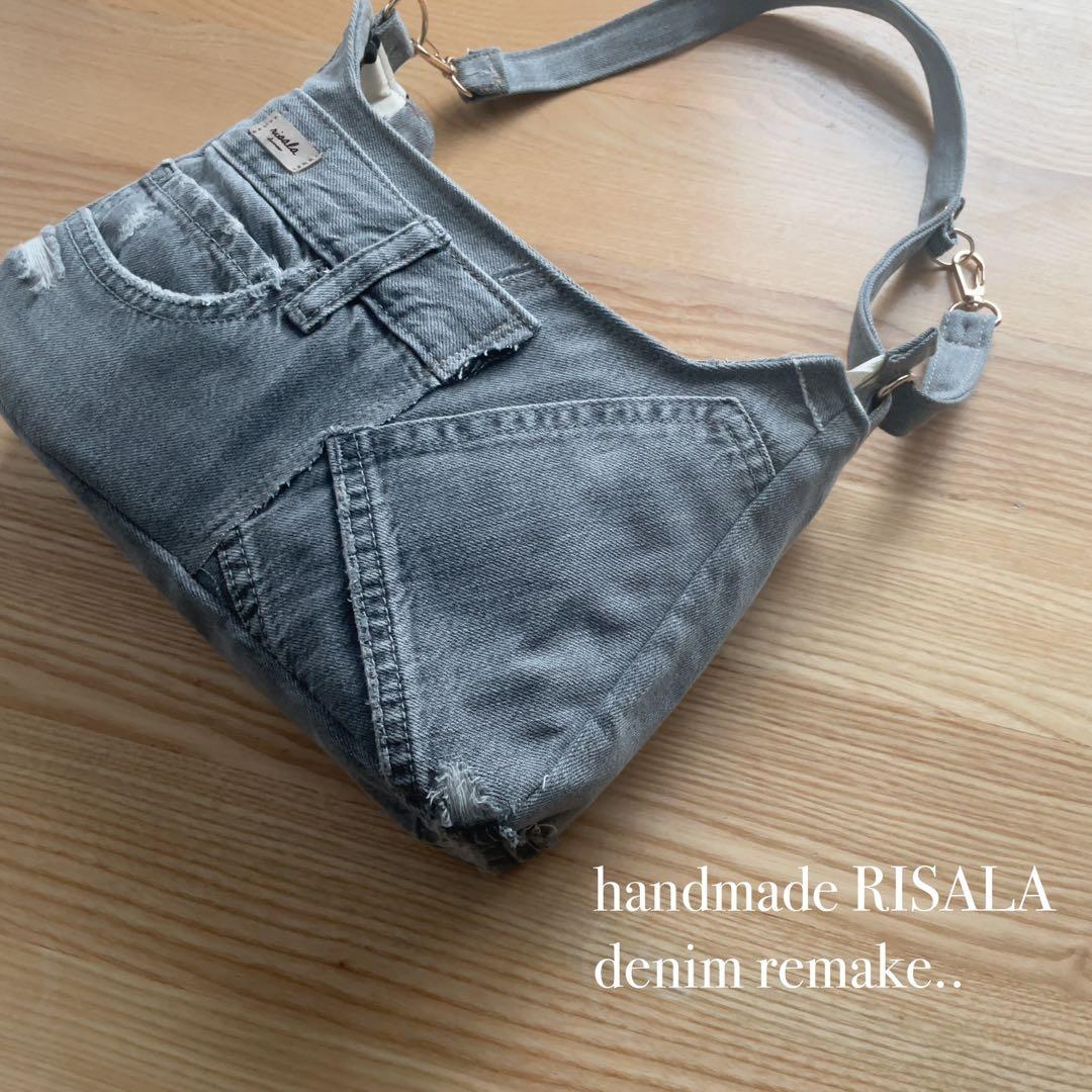 デニム リメイク ハンドバッグ