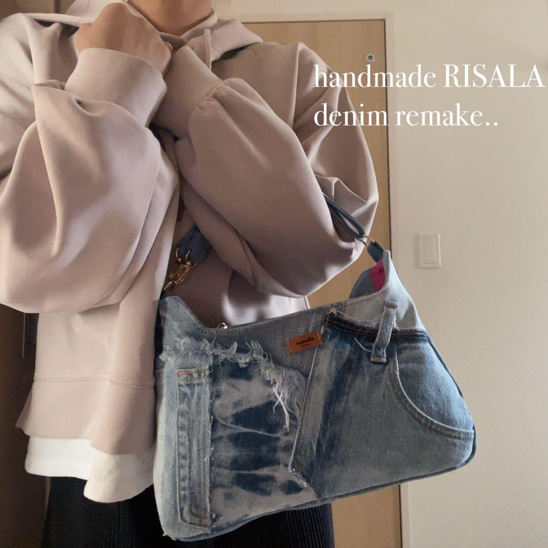 デニム リメイク ハンドバッグ