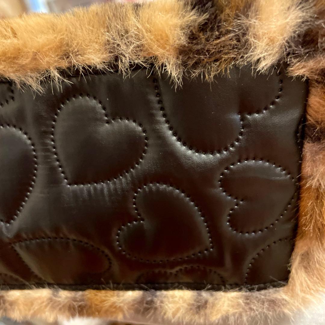 マ*ゲ様 コヤンイサムチョン・ヒョウ柄ファー・トートバック