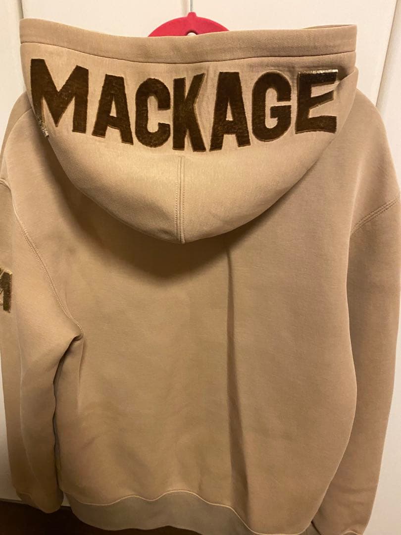 MACKAGE ベージュ フード付きパーカー