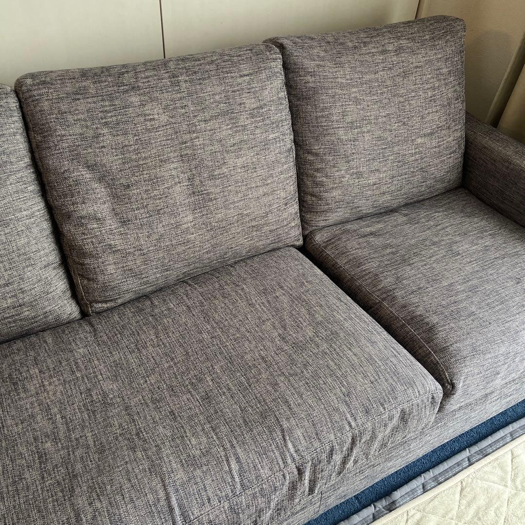 ニトリ　L字型グレーソファ 2、3人掛け　東京・足立区まで引き取り限定！