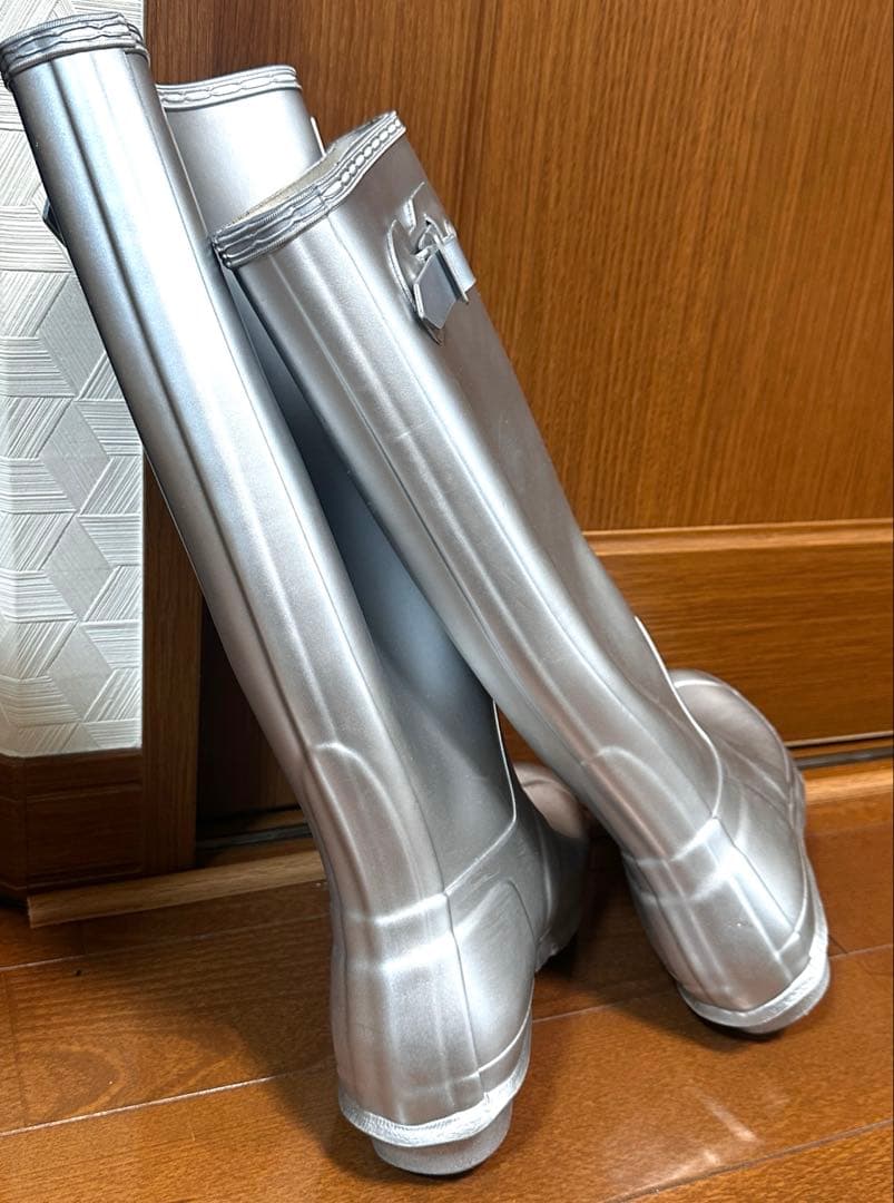 Hunter長靴　シルバー