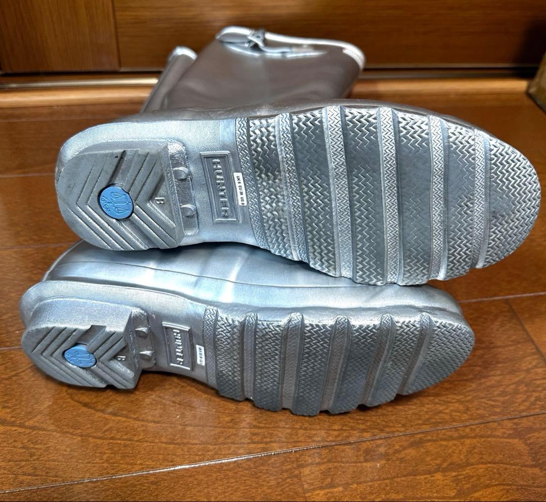 Hunter長靴　シルバー