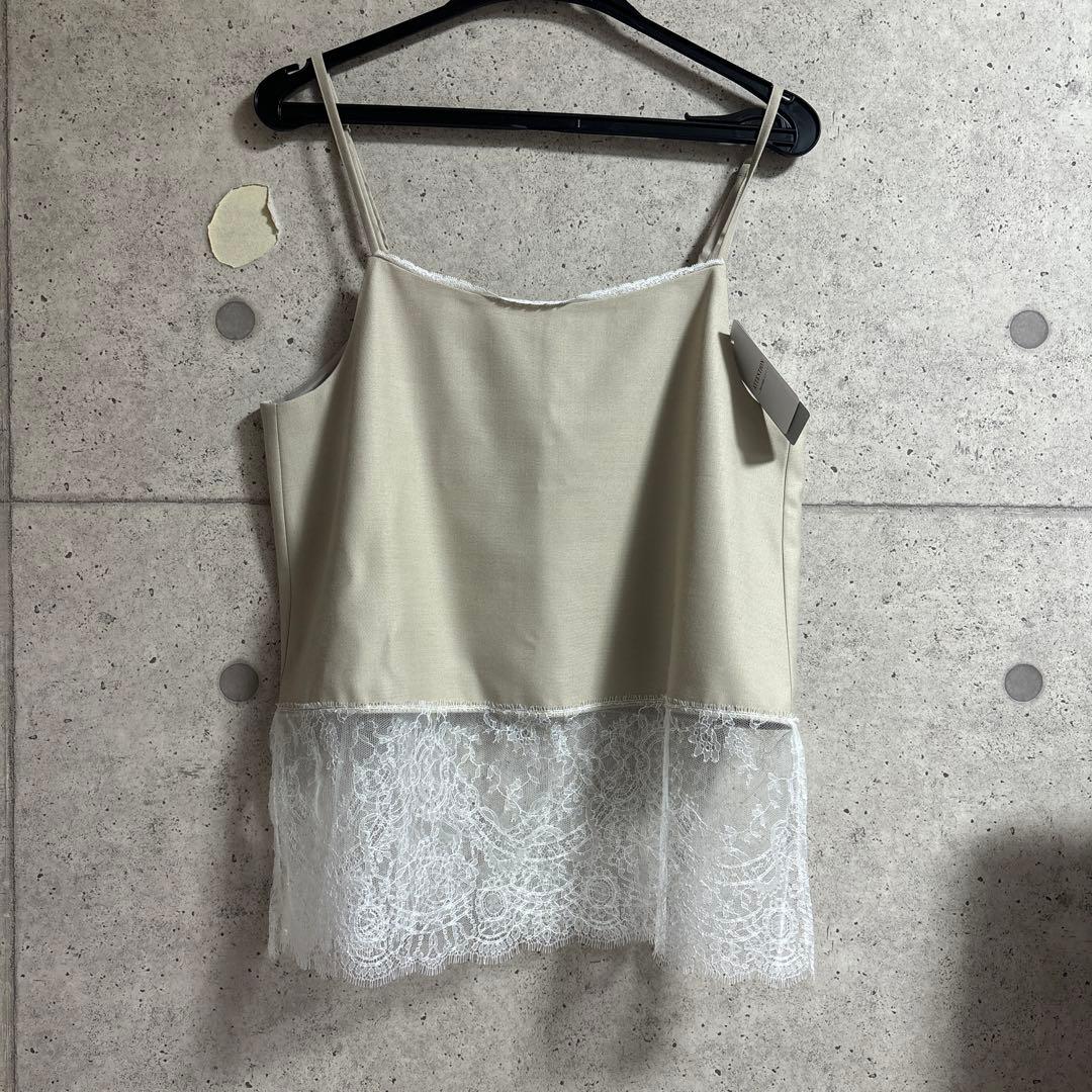 レースヘムキャミソール新品再入荷