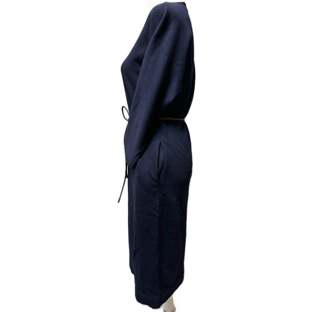 PESERICO ペゼリコ　ウールコットンジャージーニットベルト付きワンピース