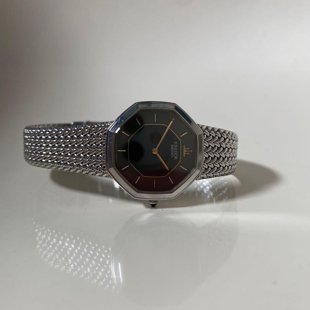 年末セール！！SEIKO クリード ブラックダイヤル メッシュバンド