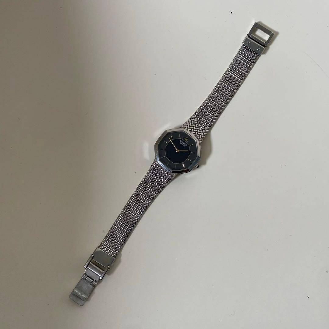 年末セール！！SEIKO クリード ブラックダイヤル メッシュバンド