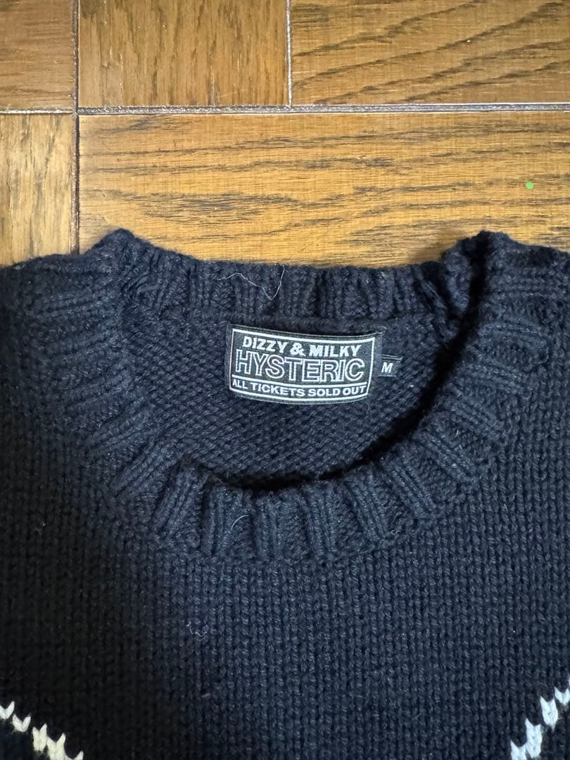 ヒステリックグラマー・ヒスガール HYSロゴ ニット
