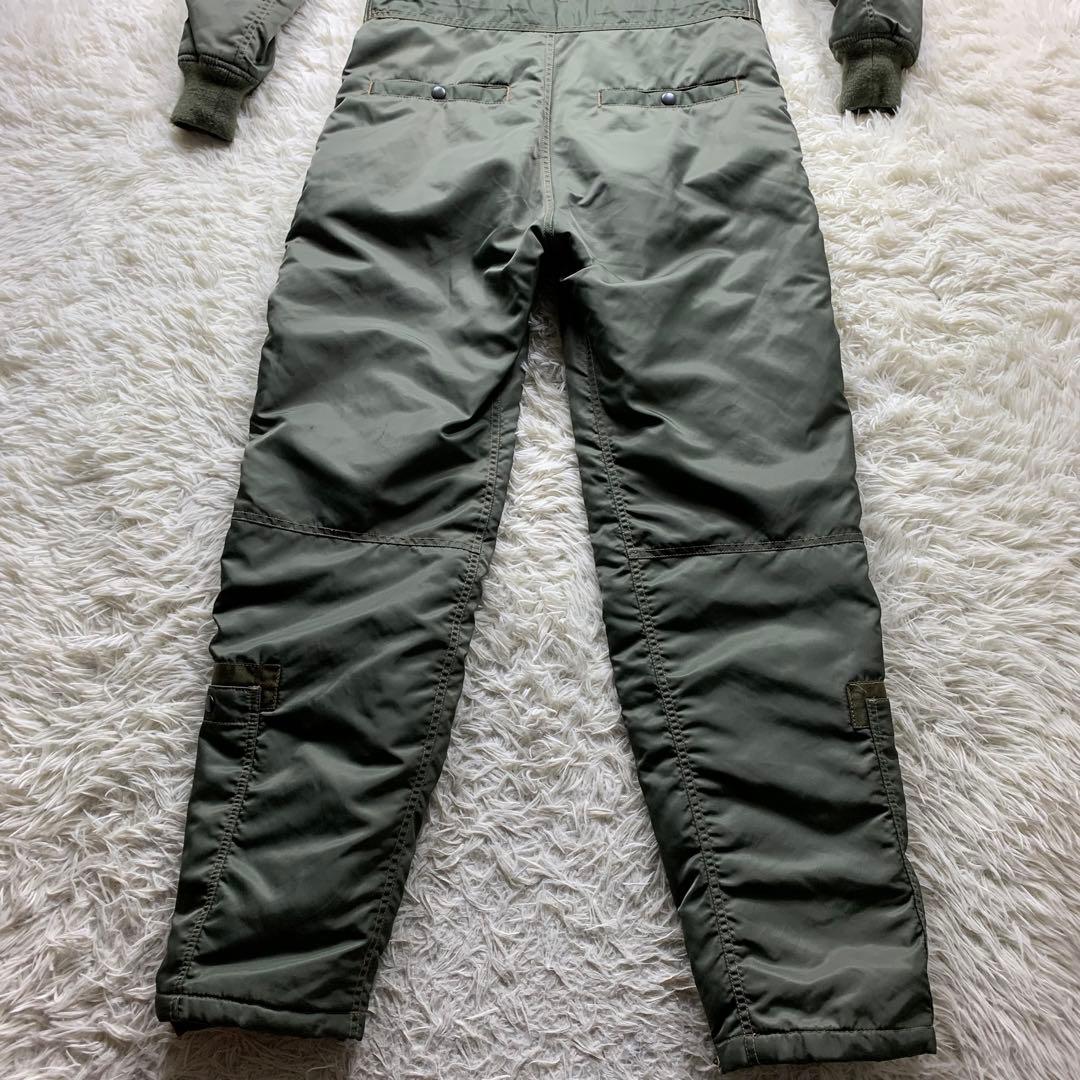 た*コ様 美品■AVIREX オールインワン　つなぎ　カーキ　L