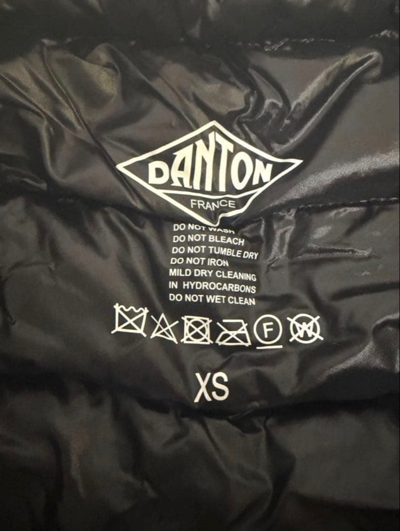 DANTON インナーダウンベスト 黒 XS #DT-A0026 NNF