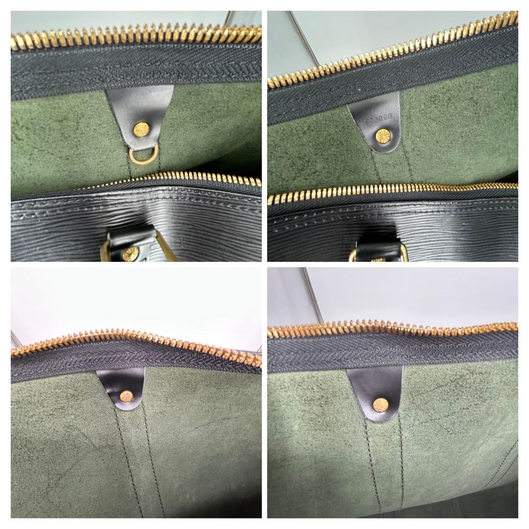 ルイヴィトン エピ キーポル50 M42962 黒 ボストンバッグ 保存袋 鍵付