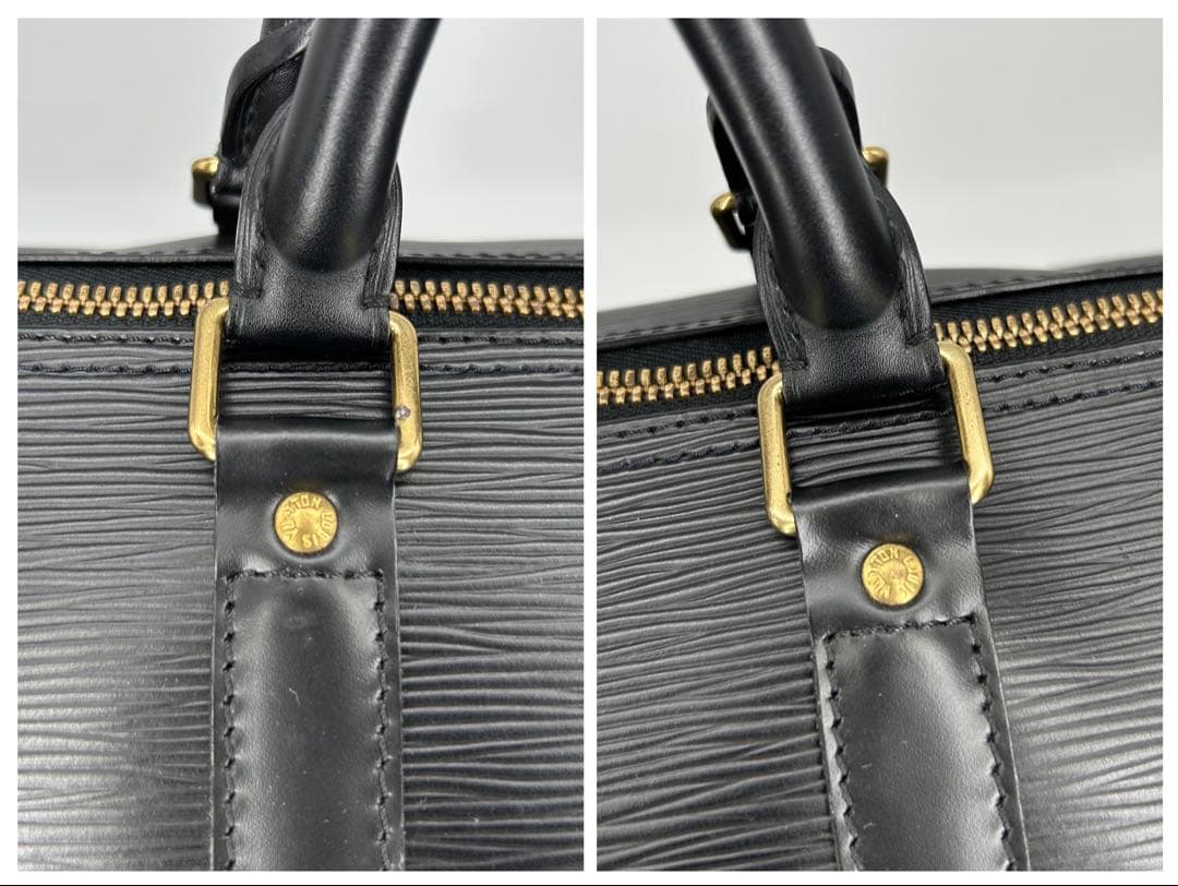 ルイヴィトン エピ キーポル50 M42962 黒 ボストンバッグ 保存袋 鍵付