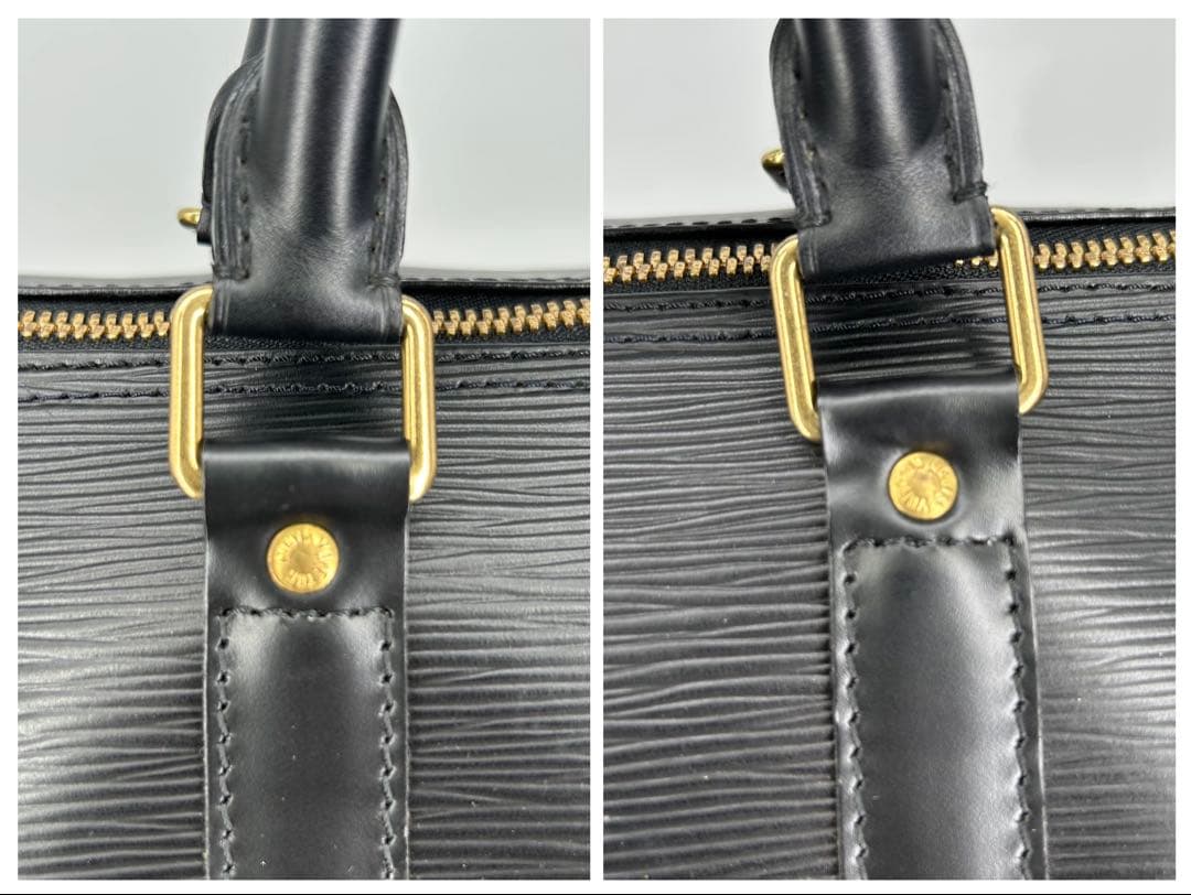 ルイヴィトン エピ キーポル50 M42962 黒 ボストンバッグ 保存袋 鍵付