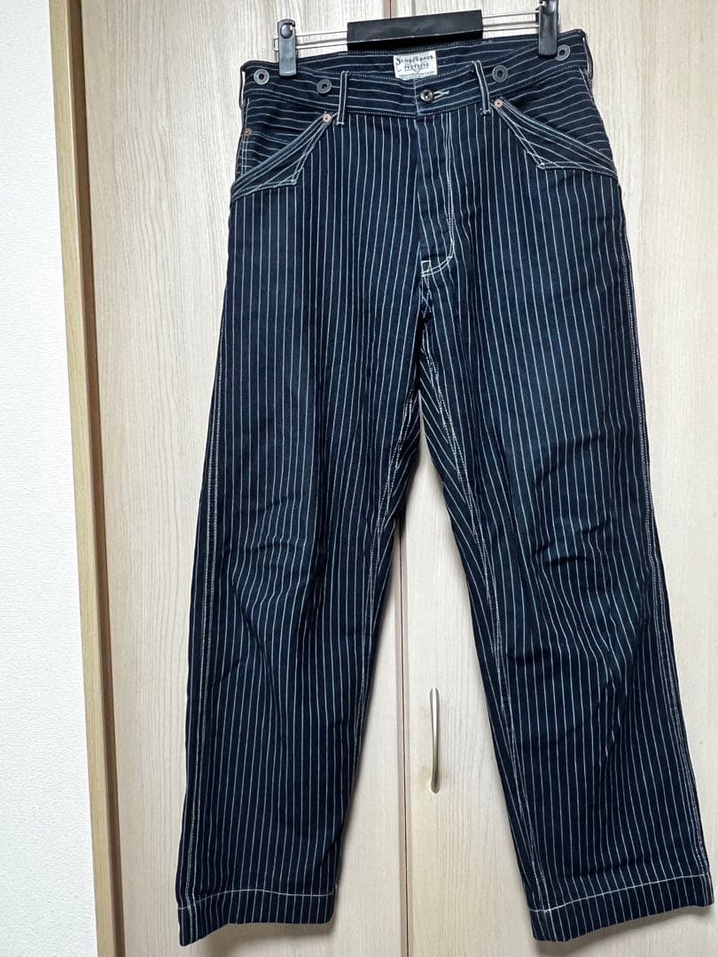 schott オールドヒッコリー デニムパンツ　インディゴ　32
