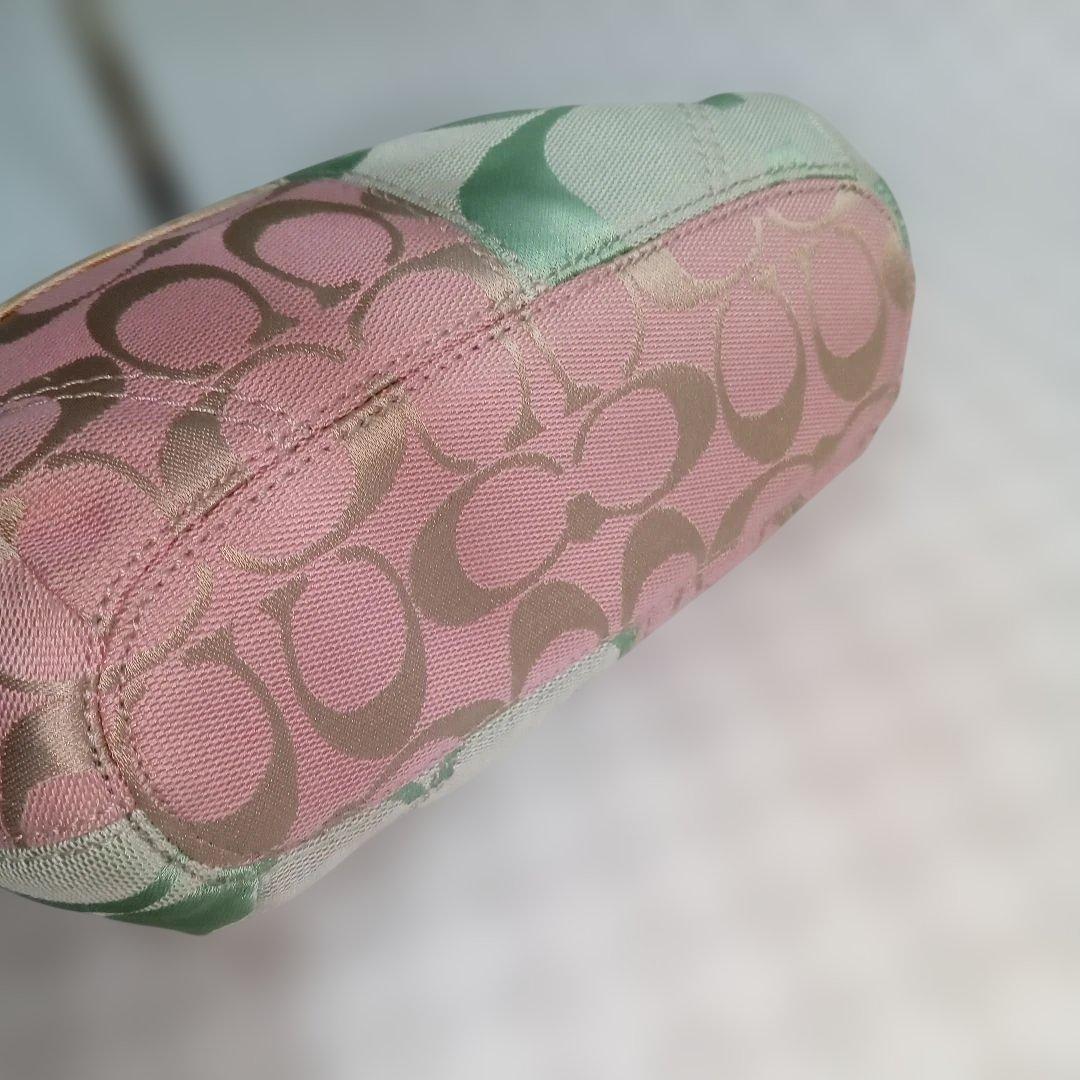 美品COACH パッチワーク マルチカラー Y2K　 ハンドバッグ