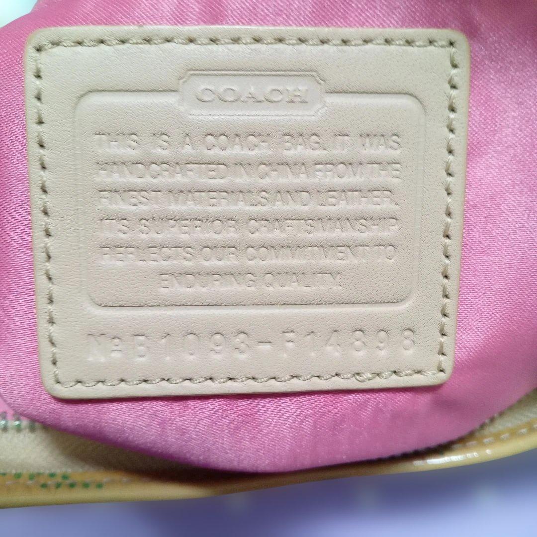 美品COACH パッチワーク マルチカラー Y2K　 ハンドバッグ