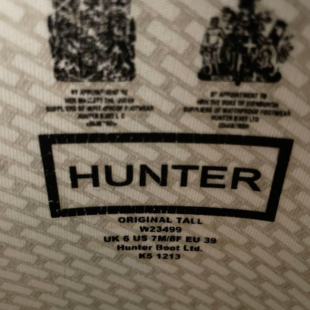 【美品】HUNTER ハンター　長靴　ブラック UK 6 エコメルカリ便