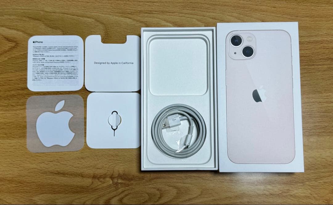 iPhone13 128GBピンク　バッテリー73% 美品 広角カメラレンズヒビ