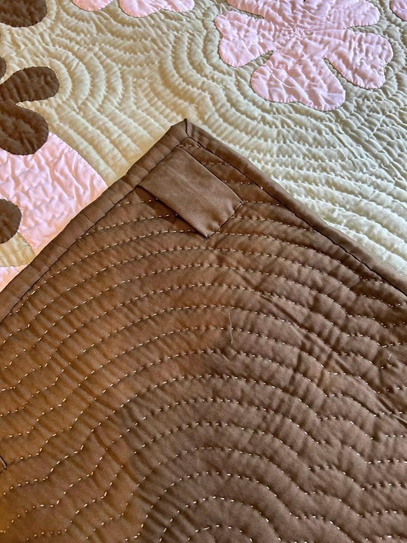 ＜正規品＞高級ベッドカバー♡ダブル♡イリマレイ♡セルドングリーン♡ハワイアン