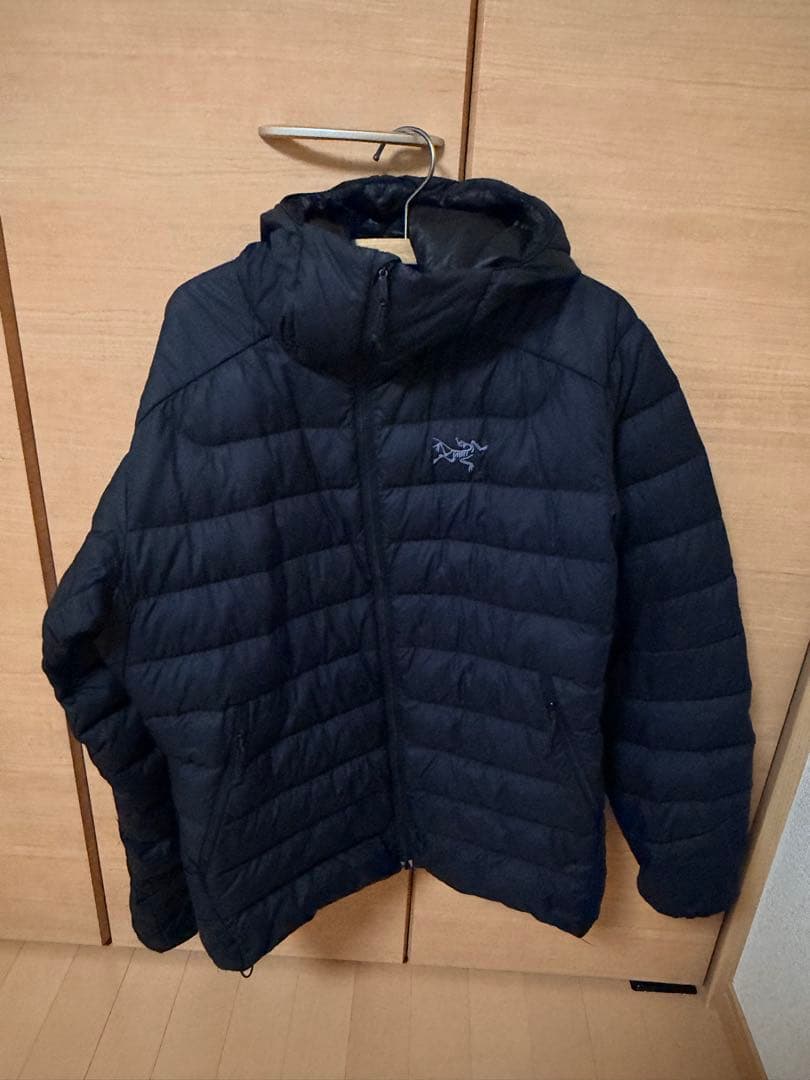 ARC'TERYX ダウンジャケット 黒　セリウム　フーディー　メンズS
