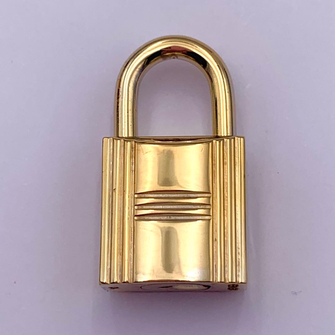 HERMES エルメス カデナ 104番 ゴールド 24Kメッキ 鍵付き 南京錠
