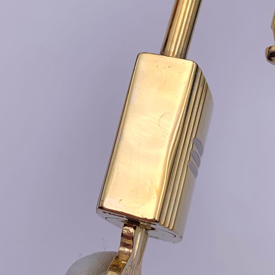 HERMES エルメス カデナ 104番 ゴールド 24Kメッキ 鍵付き 南京錠