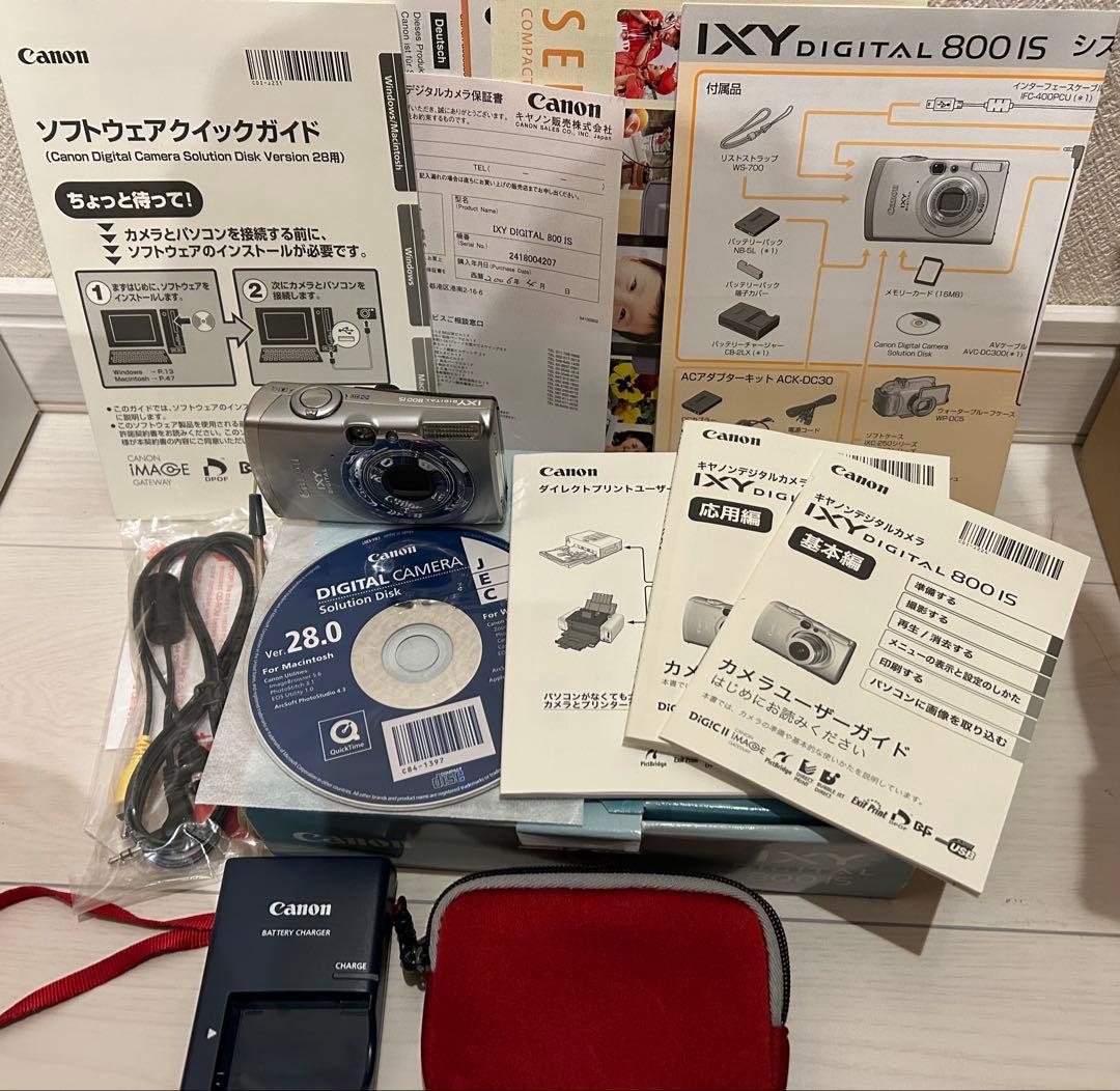 Canon IXY 800 IS 本体+付属品一式 コンパクトデジタルカメラ