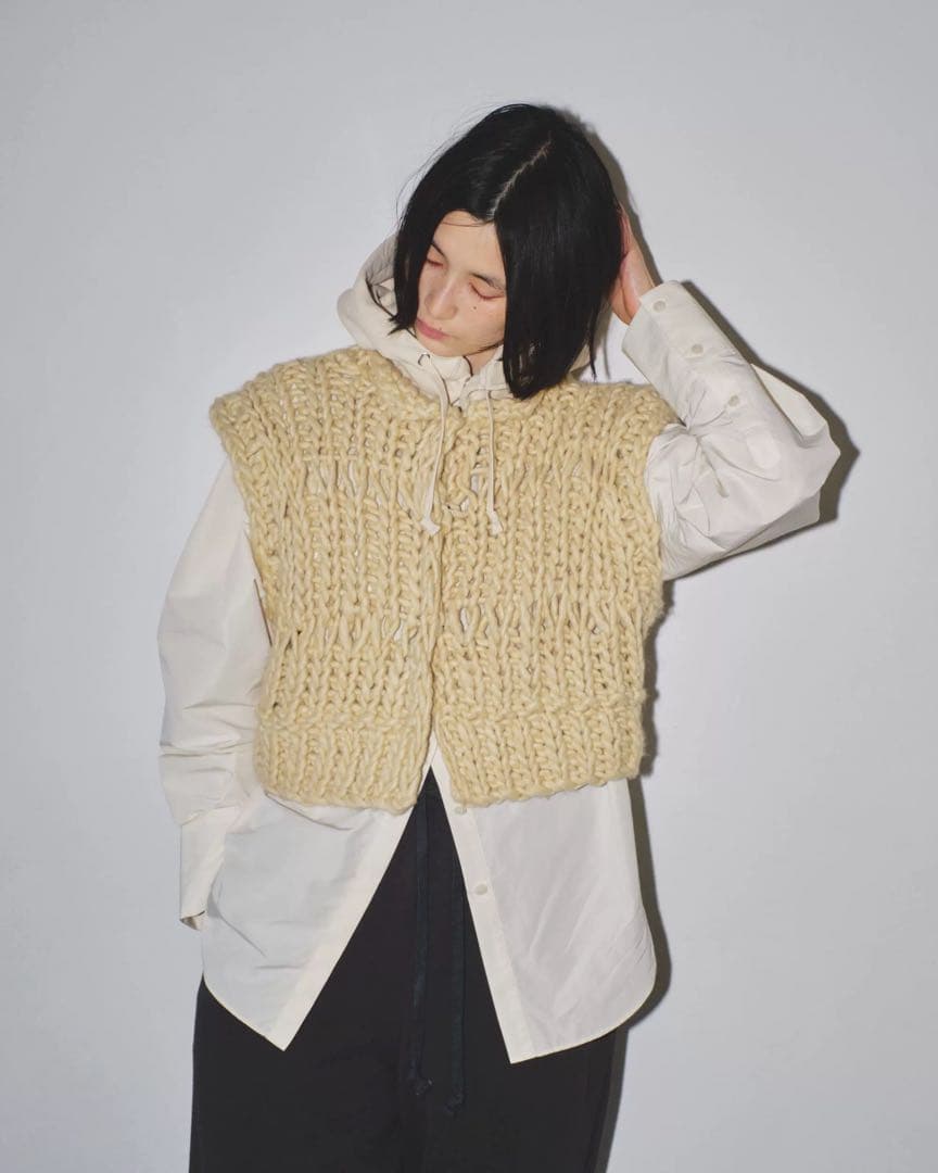 【TODAYFUL】Chunky Hand Knitvest試着のみ