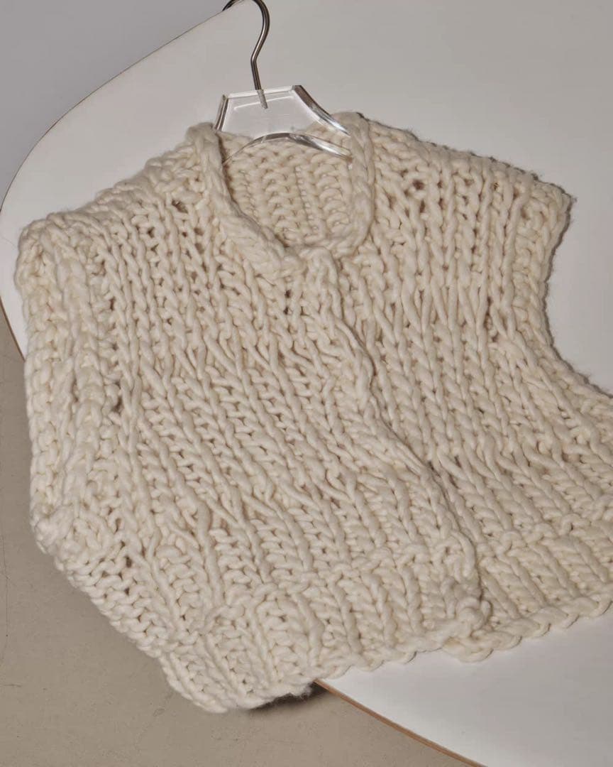 【TODAYFUL】Chunky Hand Knitvest試着のみ