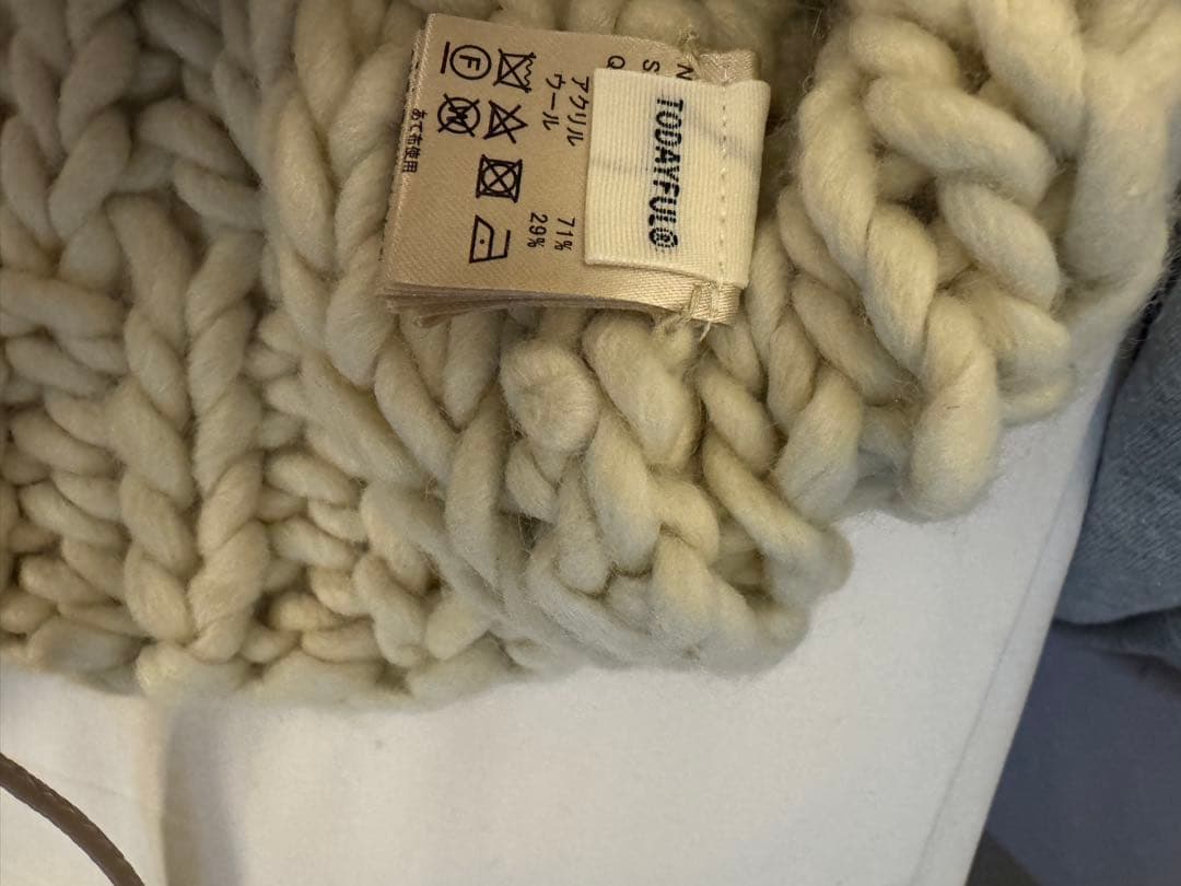 【TODAYFUL】Chunky Hand Knitvest試着のみ