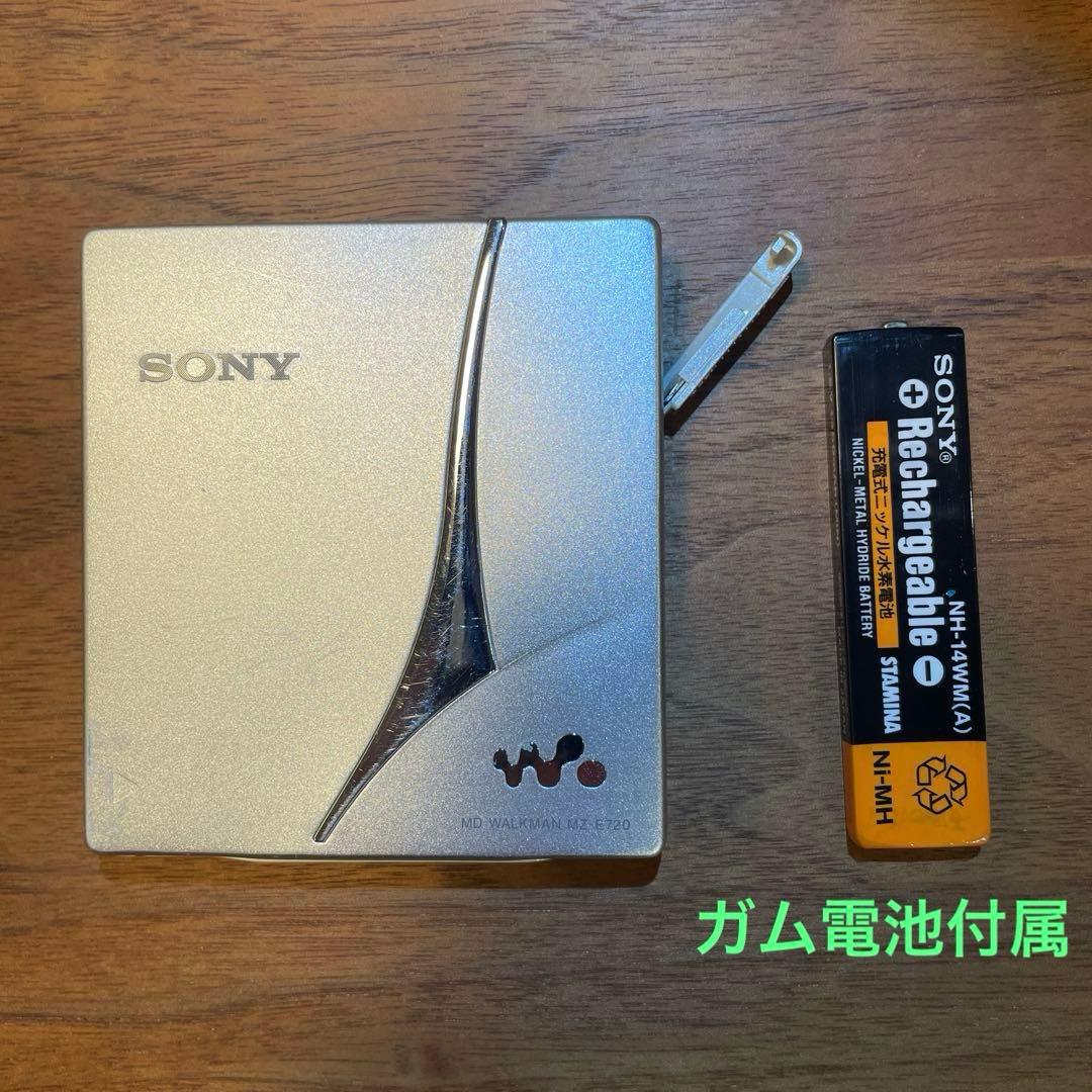 【作動確認済】SONY ソニー MD ウォークマン MD プレイヤー ガム電池付