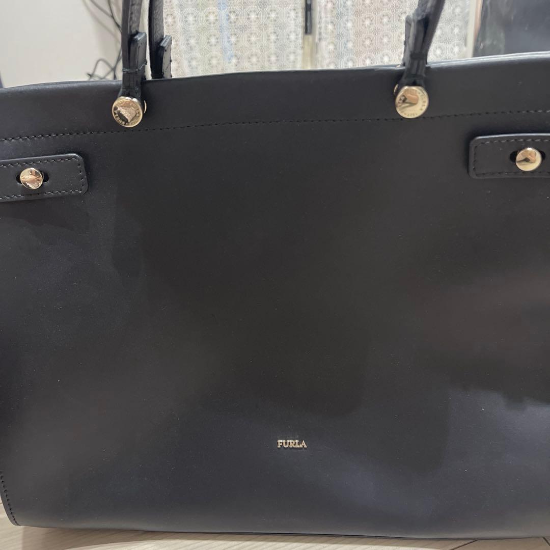 早い者勝　フルラ　FRULA ビジネスバック　黒　美品