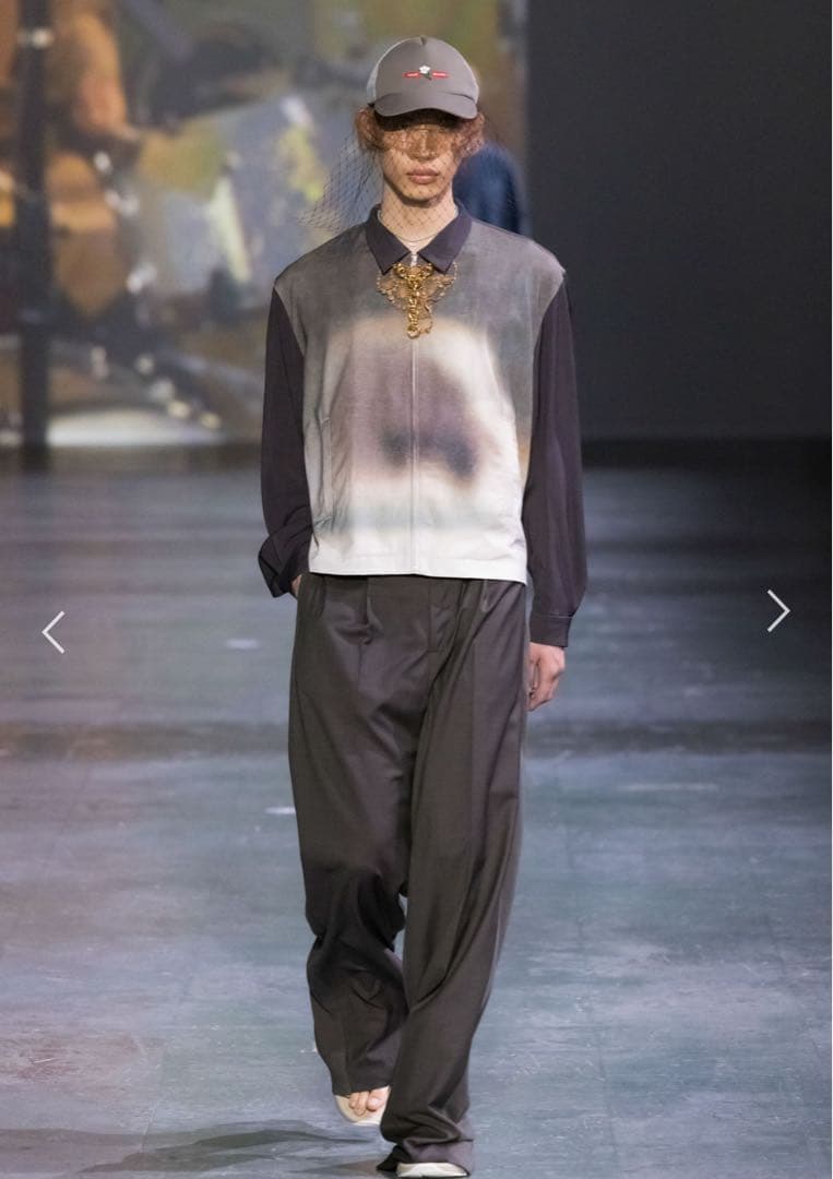 UNDERCOVER コットン切替ワイドスラックス