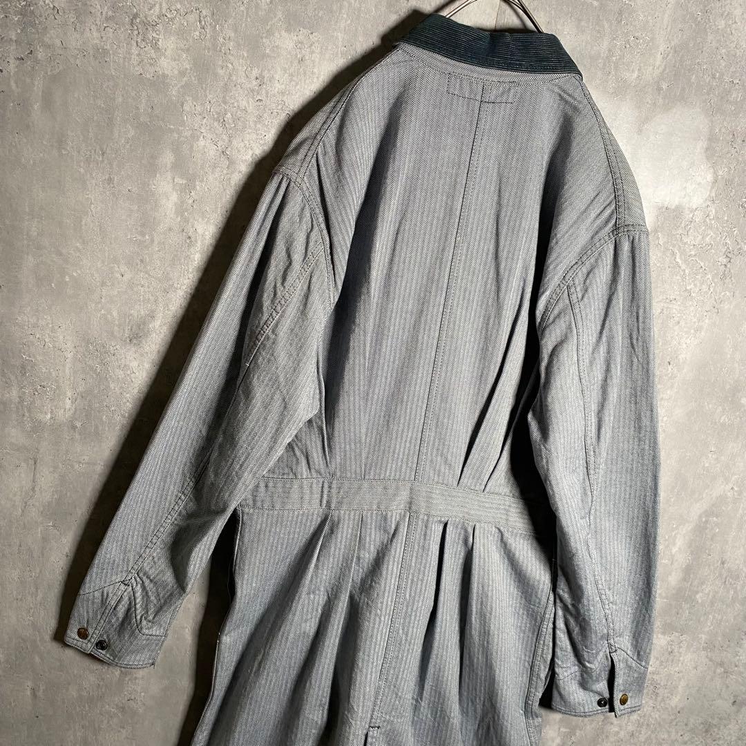美品⭐️BONCOURA ボンクラ ショップコート ヘリンボーン 40 L相当
