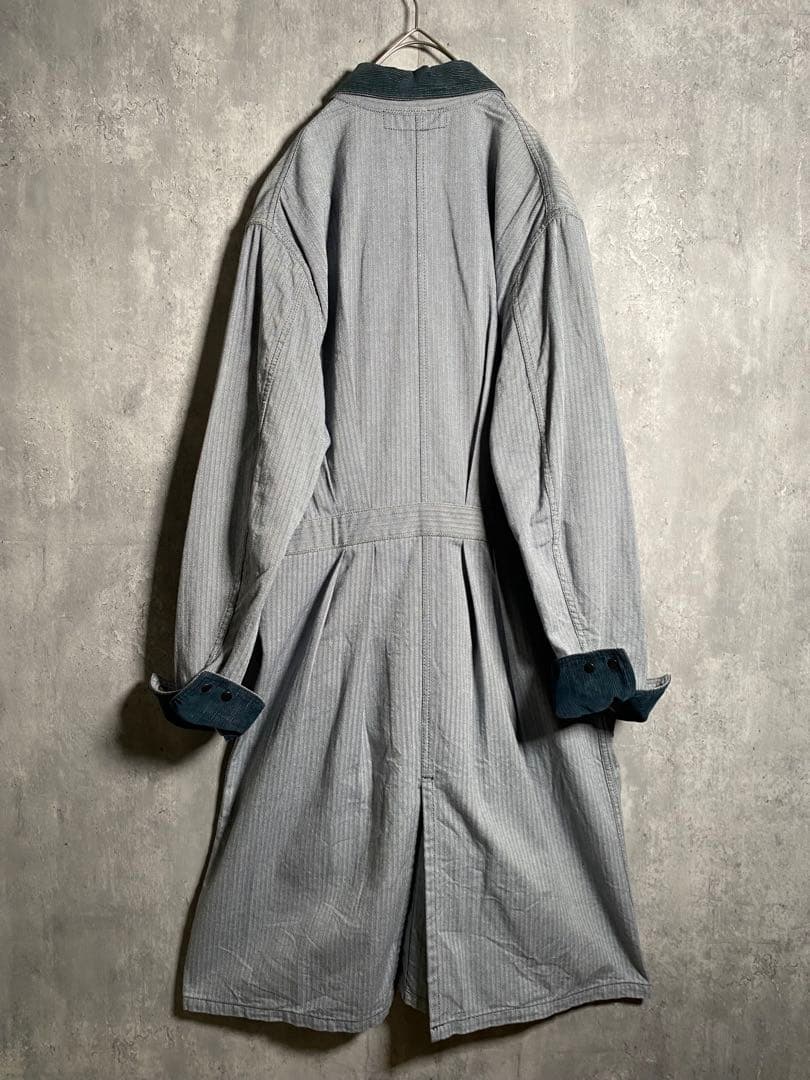 美品⭐️BONCOURA ボンクラ ショップコート ヘリンボーン 40 L相当