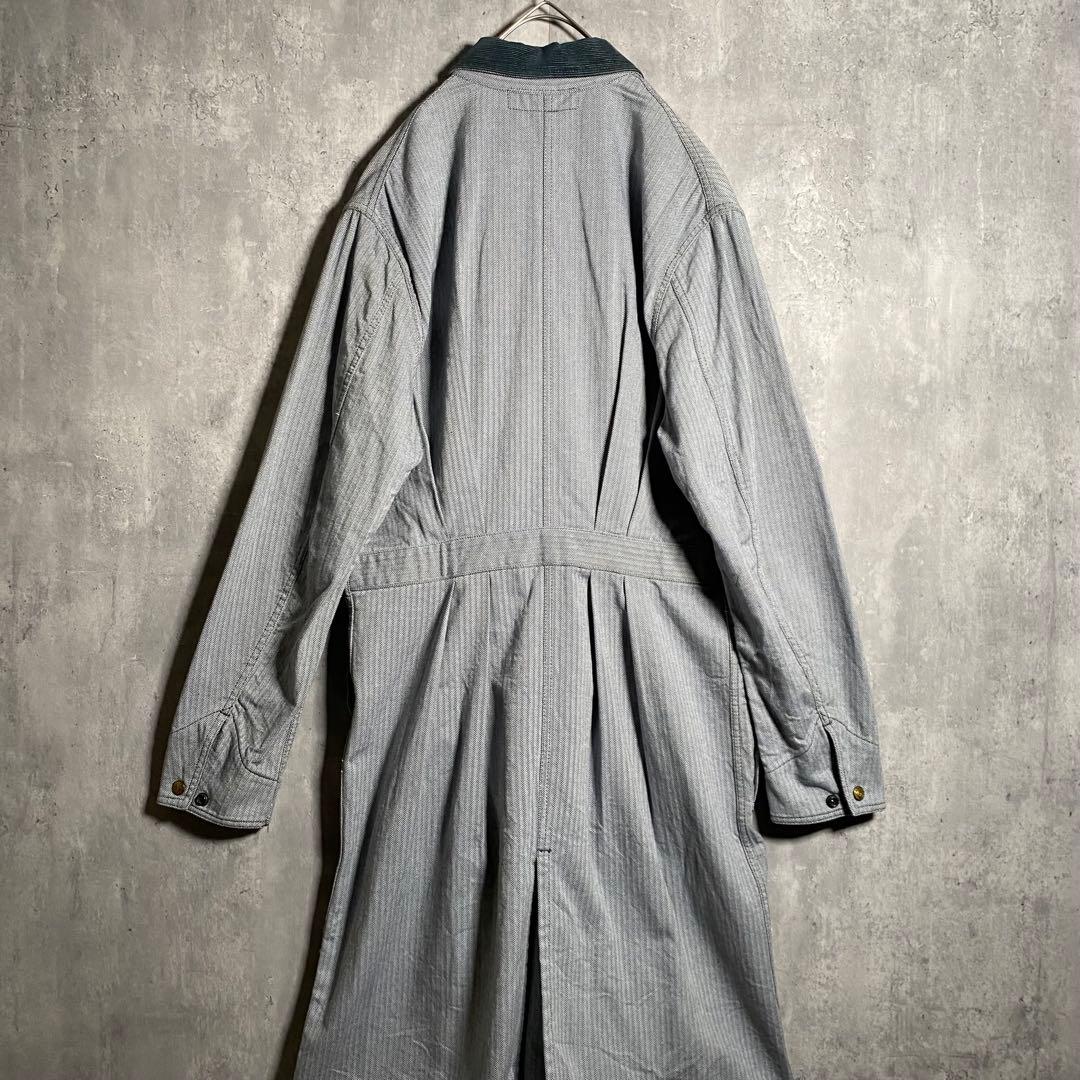 美品⭐️BONCOURA ボンクラ ショップコート ヘリンボーン 40 L相当