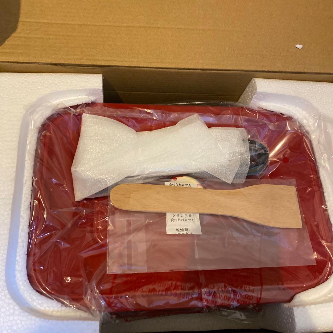 新品未使用 BRUNO コンパクトホットプレート レッド BOE021 深鍋付き