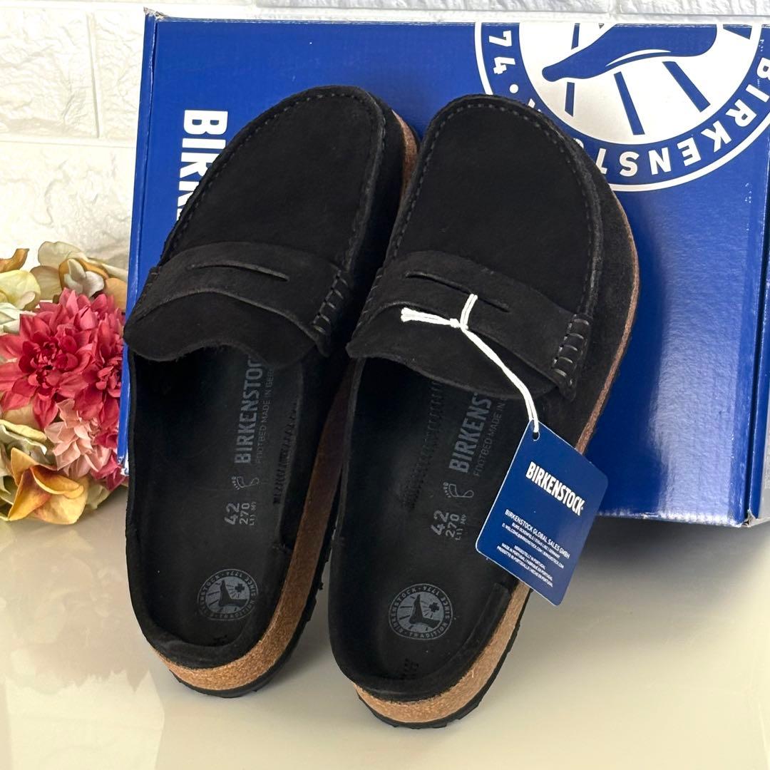 BIRKENSTOCK NAPLES ネープルス スエードサンダル BLACK